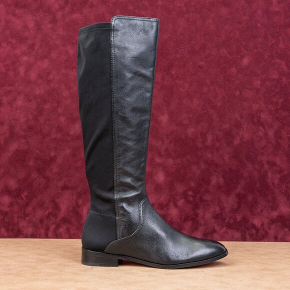 Louise et Cie Women Verdi Riding Zip Flexible Black Leather Boots sz 9US EUR40 - Picture 4 of 10